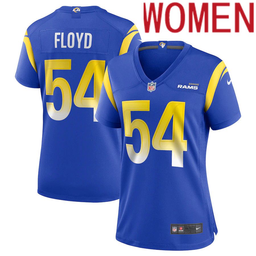 Women Los Angeles Rams 54 Leonard Floyd Nike Royal Game NFL Jersey